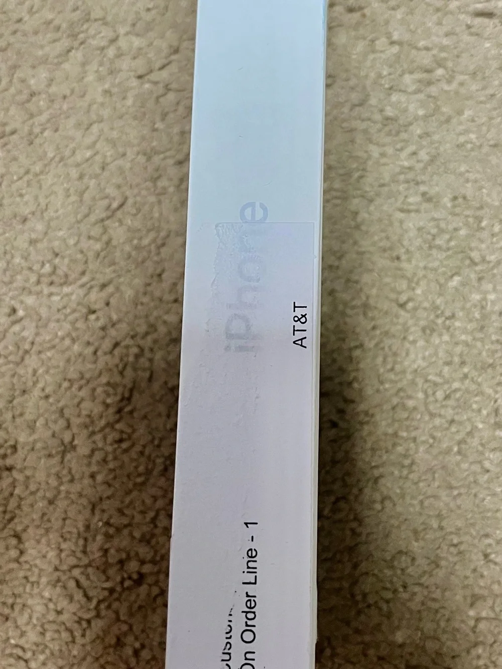 Empty Apple iPhone box for 17e phone-
